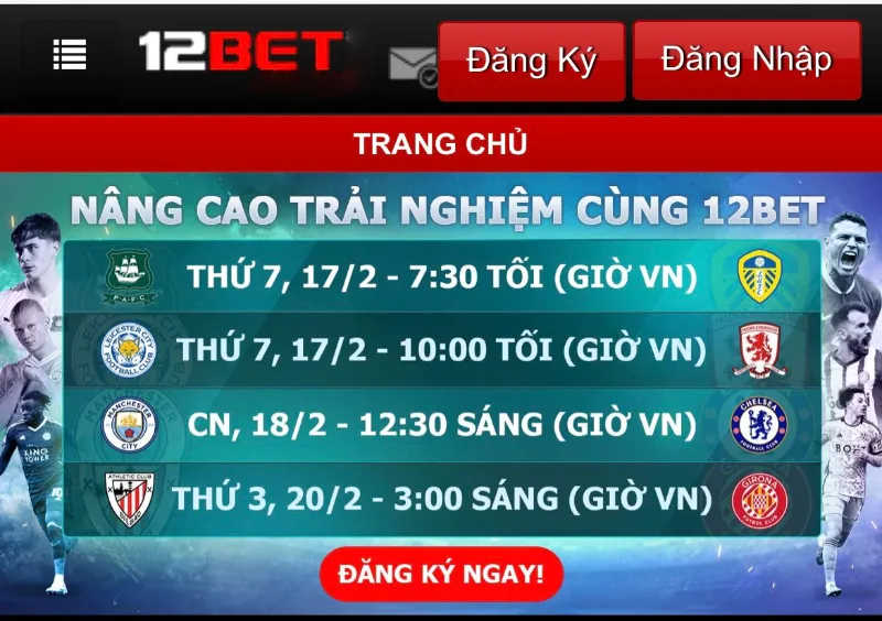 Đăng ký 12BET để trải nghiệm thế giới giải trí trong tầm tay